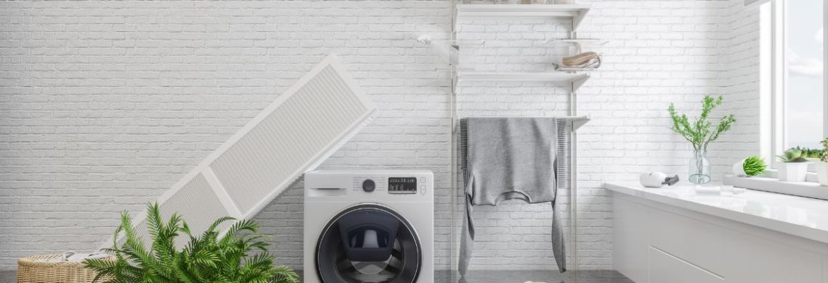 Flooded laundry room